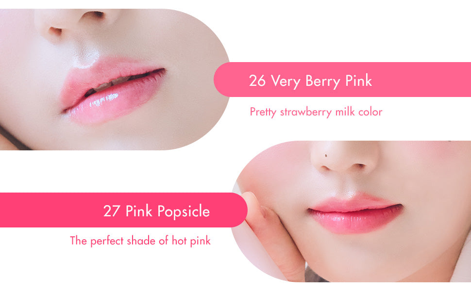rom&nd Tinte de labios duradero Juicy 27 PINK POPSICLE 5,5 g / 0,19 oz.
