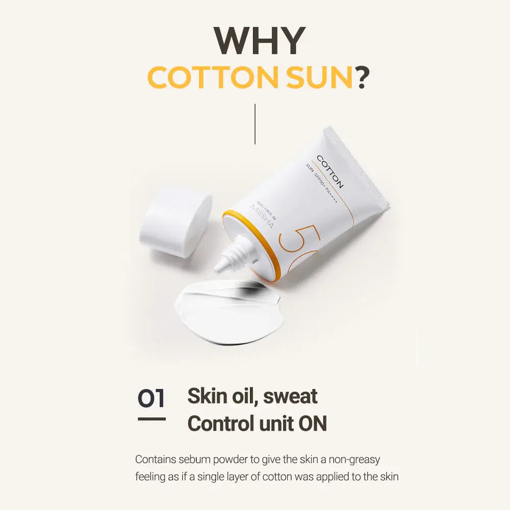 MISSHA All Around Safe Block Cotton Sun SPF50+ PA++++ 50 ml / 1.69 fl. onz.