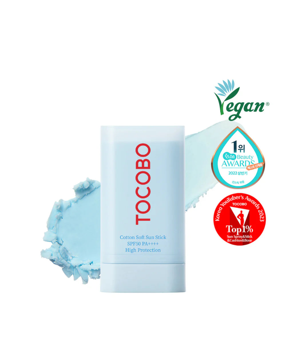 tobacco cotton soft sun stick Sunscreen - Tocobo Stick SPF50+ PA++++ smooth skin texture TOCOBO Cotton Soft Sun Stick