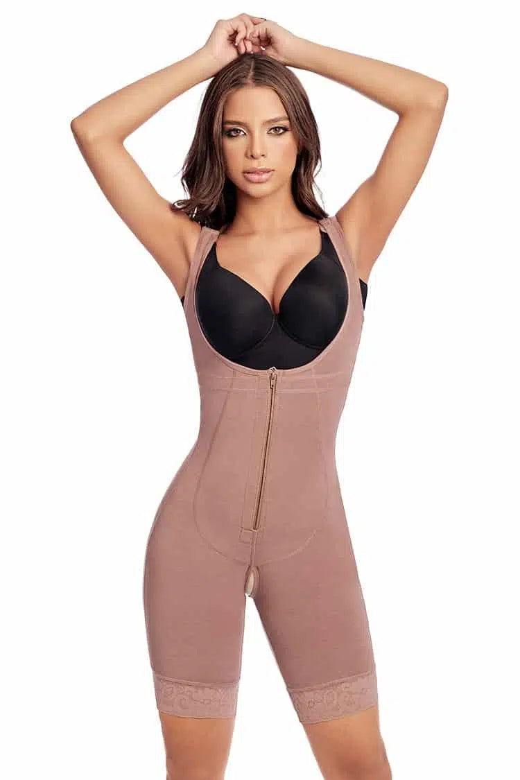 Faja post quirúrgica y posparto | Reductora abdomen y cintura F013 | Faja a media pierna | Powernet