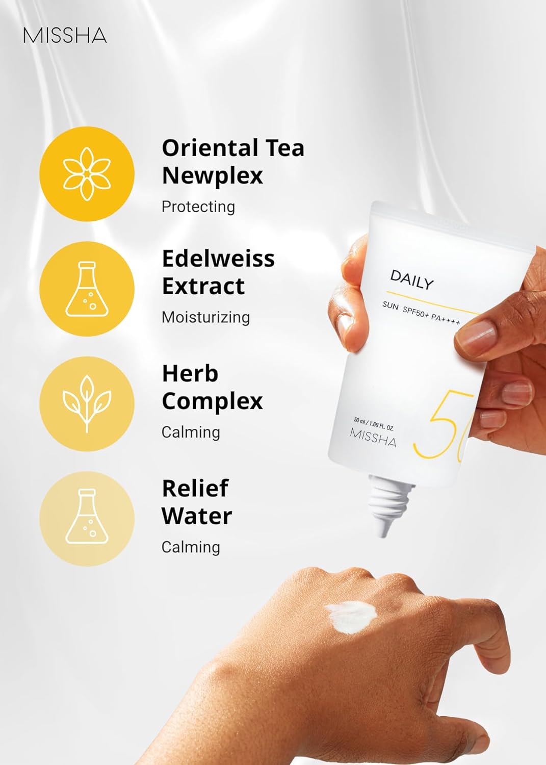 MISSHA All Around Safe Block Cotton Sun SPF50+ PA++++ 50 ml / 1.69 fl. onz.