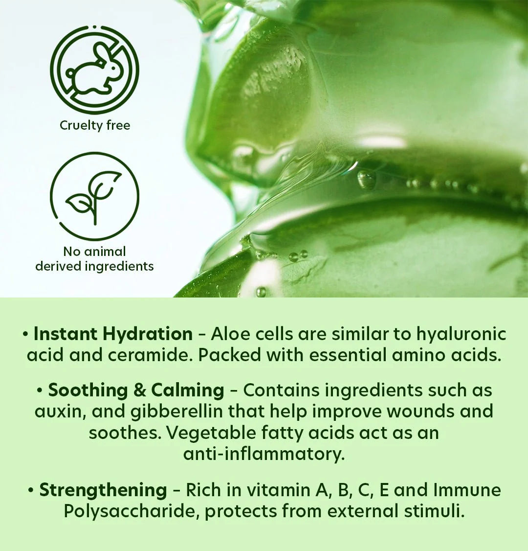 NATURE REPUBLIC Gel acuoso de aloe vera suave y humectante 300 ml / 10,56 fl. onz.