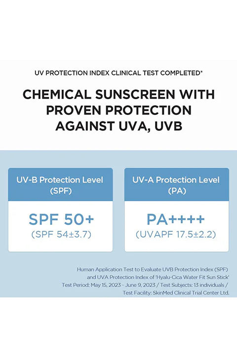 SKIN1004 MADAGASCAR CENTELLA HYALU-CICA Barra solar de ajuste sedoso SPF50+ PA++++ 20 g / 0,7 oz.
