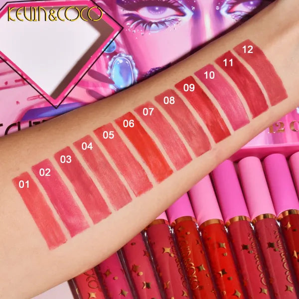 Kevin & Coco 12 Color Lips Gloss