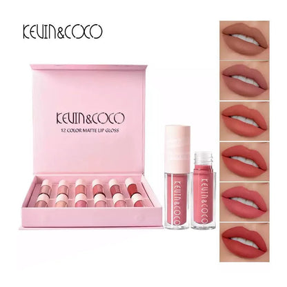 Kevin & Coco 12 Matte  Lip Gloss Set