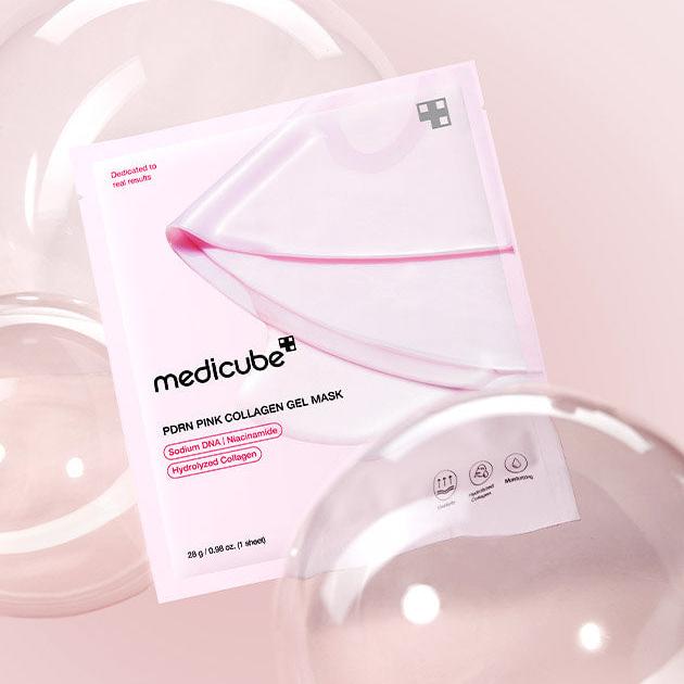 medicube  PDRN Pink Collagen Gel Mask 28 g/0.98 oz. (1 Sheet) x 4 ea