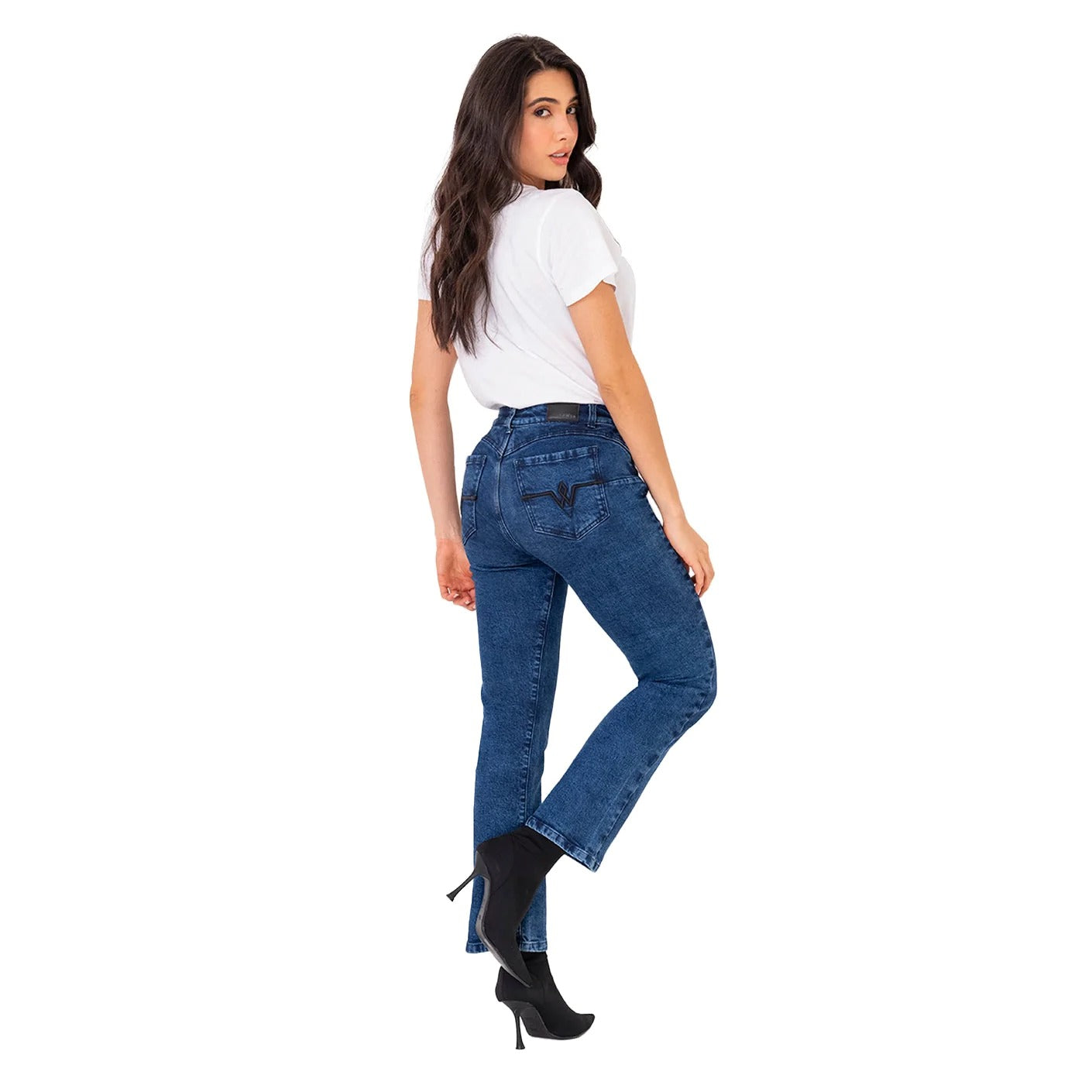 JEANS COLOMBIANOS RECTO MOM BUM LIFT 212359 PARA MUJER