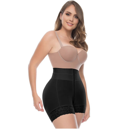 BUTT LIFTER TUMMY CONTROL HIGH WAISTED MID THIGH SHAPER SHORTS 6198 | POWERNET