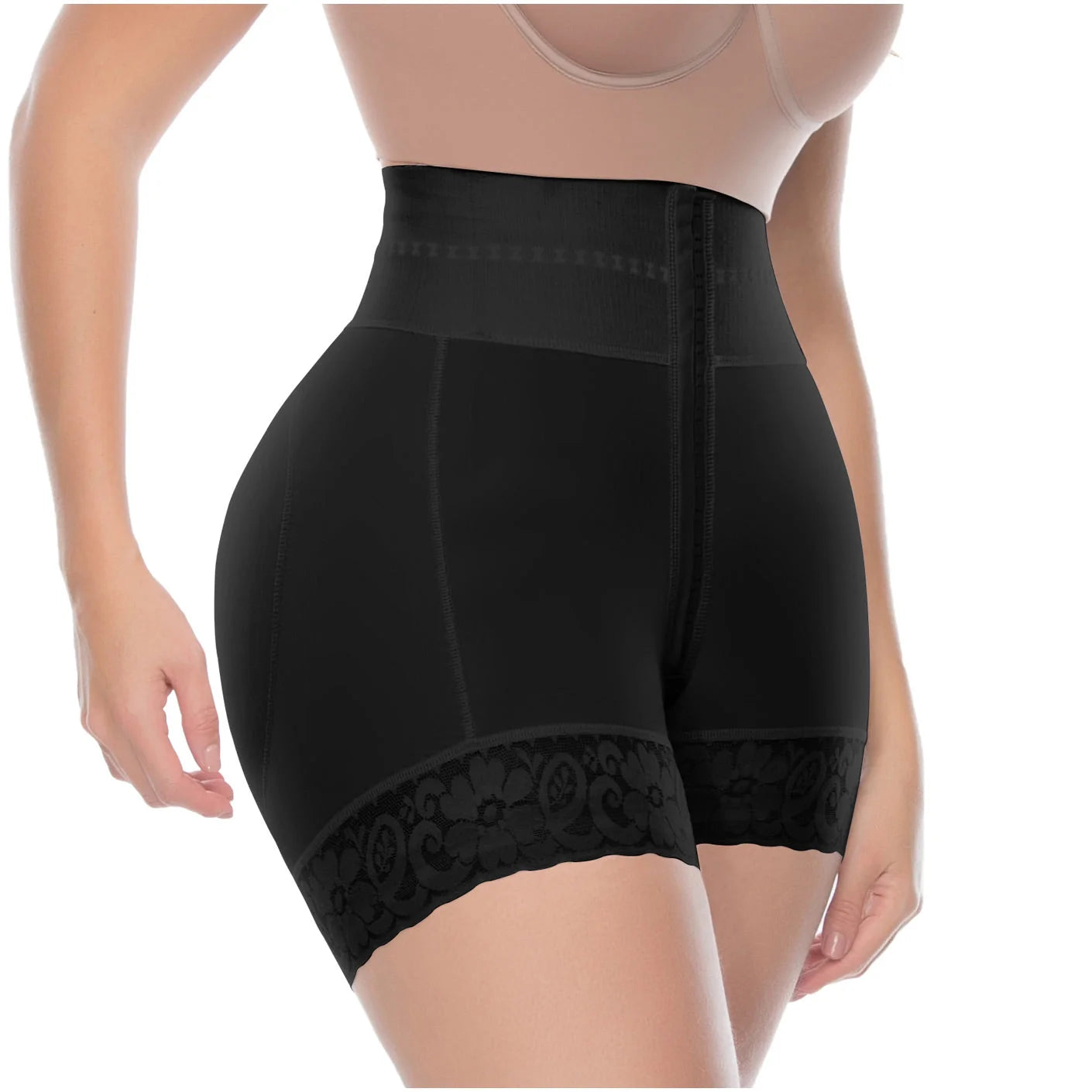 SHORTS LEVANTADORES DE TUMMY CONTROL DE CINTURA ALTA MEDIO MUSLO 6198 | POWERNET