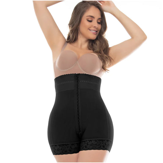 Pantalones cortos 6204 moldeadores de muslo medio con control de barriga y levantador de glúteos