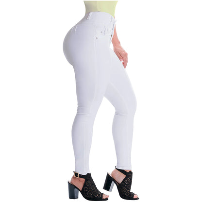 High Rise Colombian Butt Lifter Skinny Jeans For Women